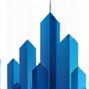 Icona immobiliare: grattacieli e case